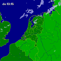 Rain map Netherlands