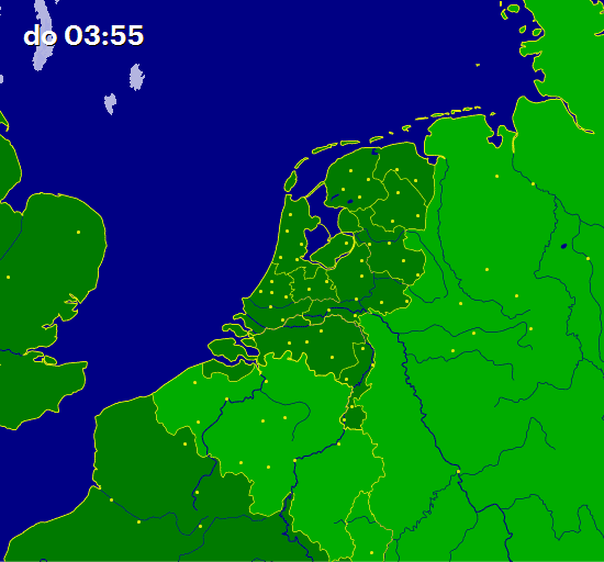 Actueel onweer Nederland